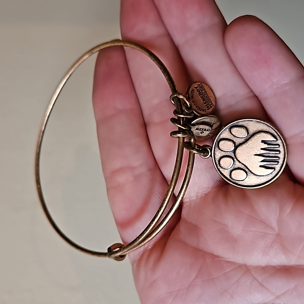 Alex & Ani Paw Print W/ NYC Skyline Charm